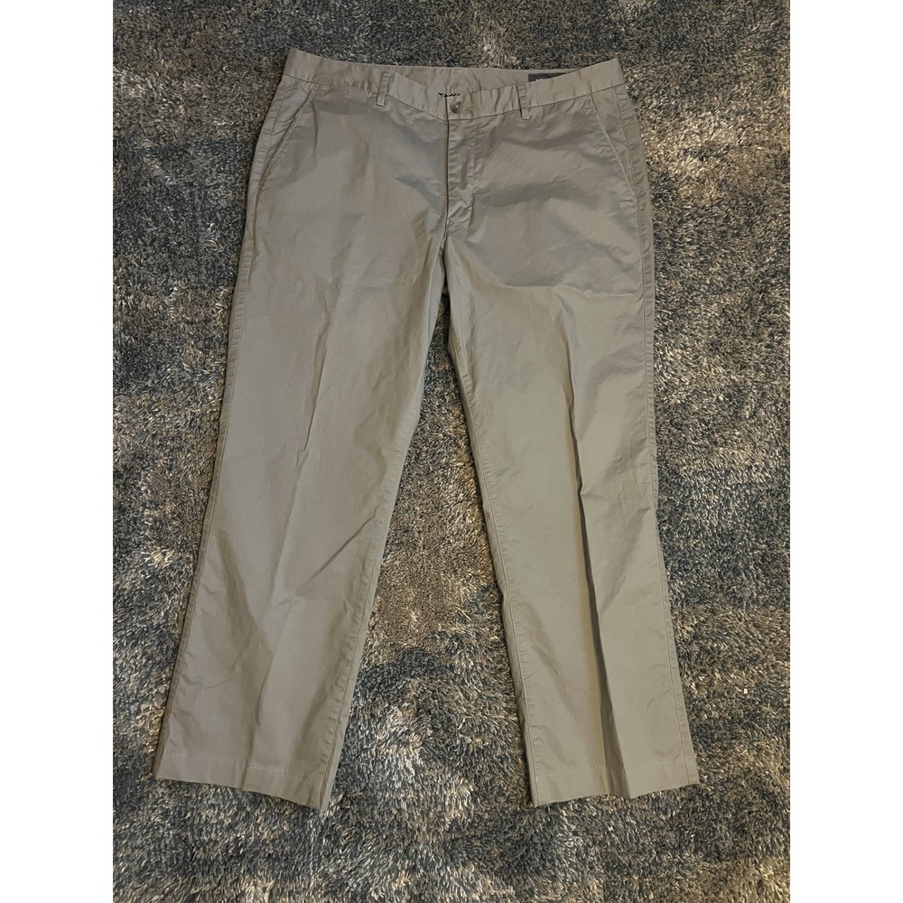 Bonobos Pants Mens 38x36 Gray Chino Casual Trousers Lycra Comfortable